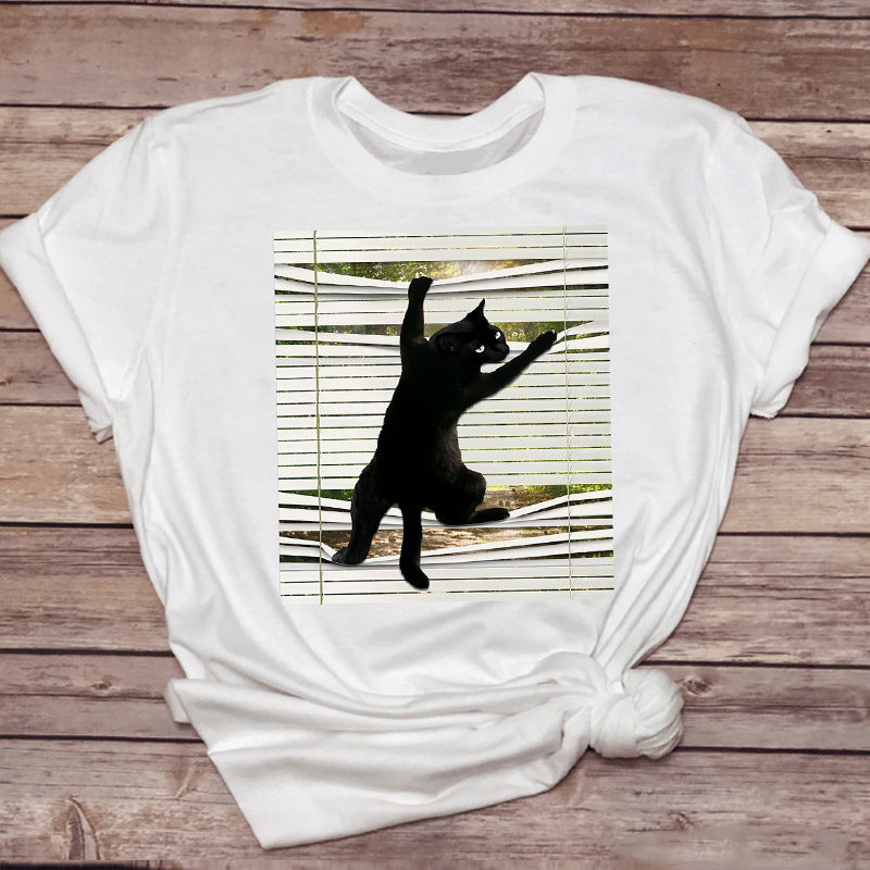 Pet-Drinking-Coffee Funny Cat Tops Tshirt-Sevenedge Perfect Gifts