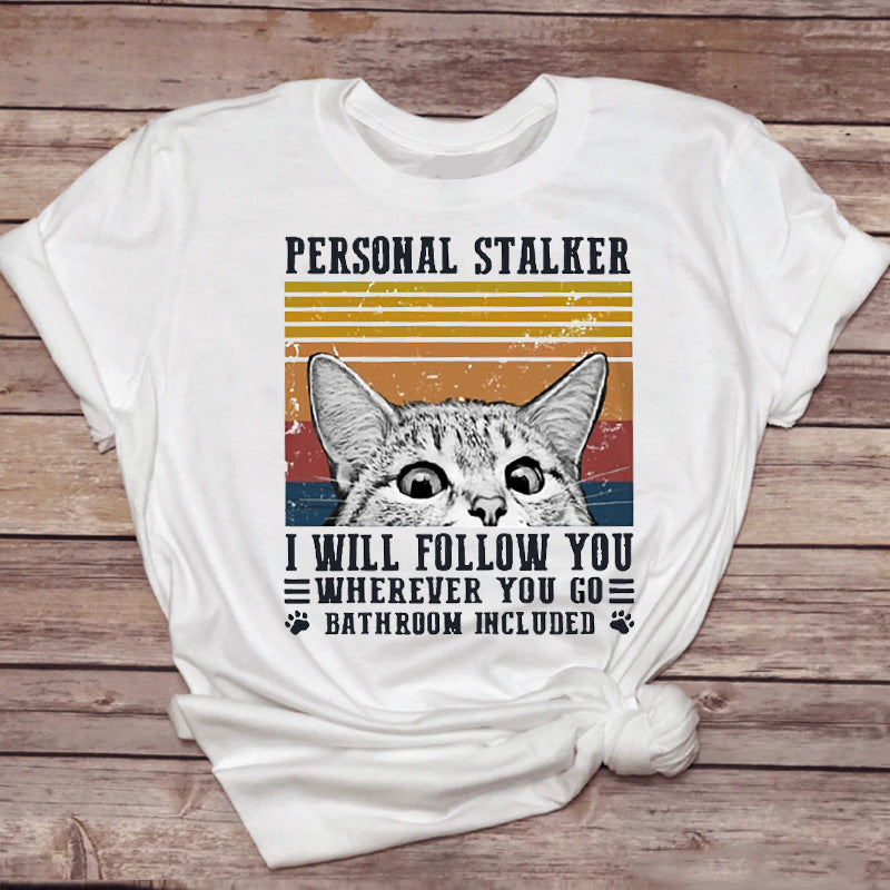 Pet-Drinking-Coffee Funny Cat Tops Tshirt-Sevenedge Perfect Gifts