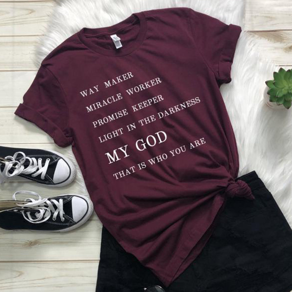MY GOD Cotton Tshirt-Sevenedge Perfect Gifts