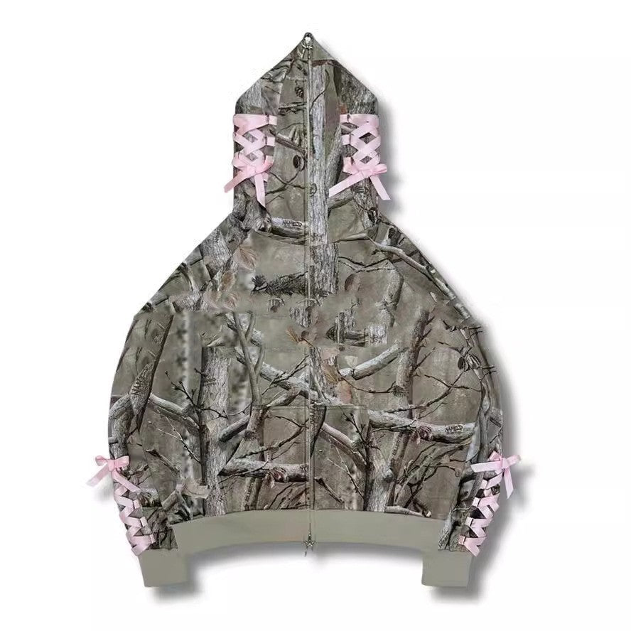 Printed Jungle Hunting Hoodie-Sevenedge Perfect Gifts