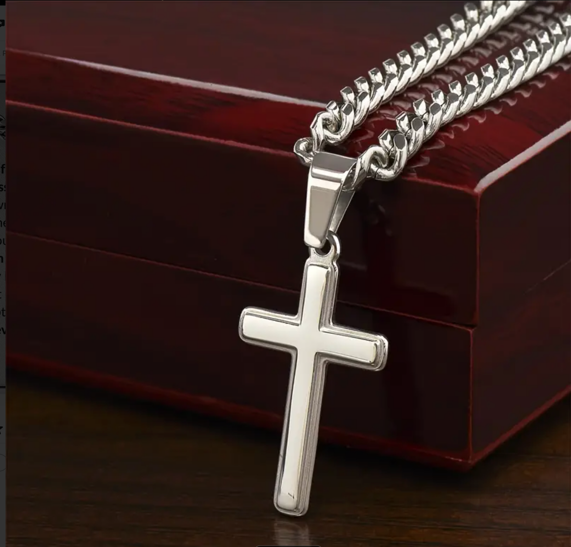 To My Dad | Your Sacrifices and Selflessness Cuban Link Necklace-Sevenedge Perfect Gifts