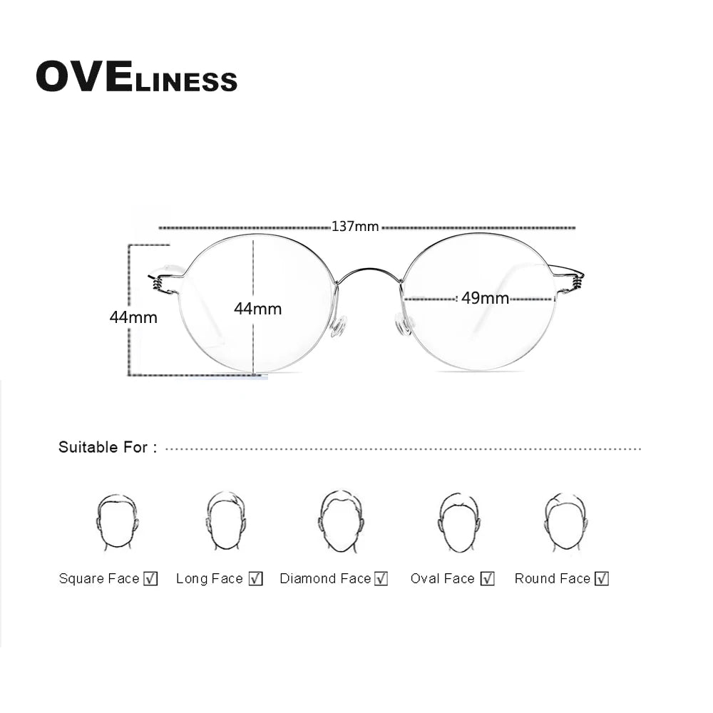 Pure Titanium Screwless Eyeglasses-Sevenedge Perfect Gifts