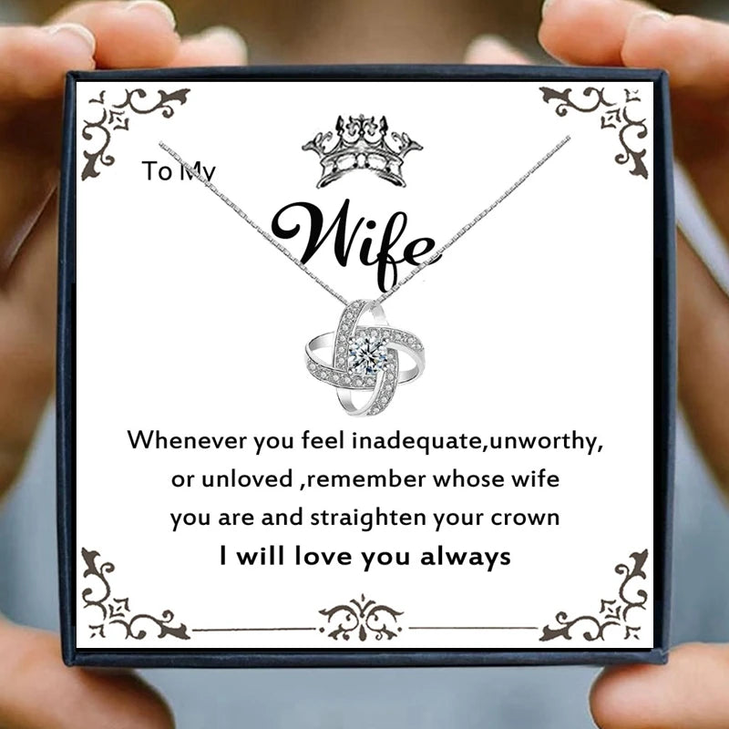 I will Love You Always Loveknot Necklace-Sevenedge Perfect Gifts