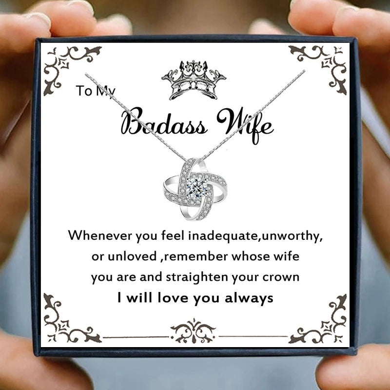 My Badass Wife Soulknot Necklace-Sevenedge Perfect Gifts