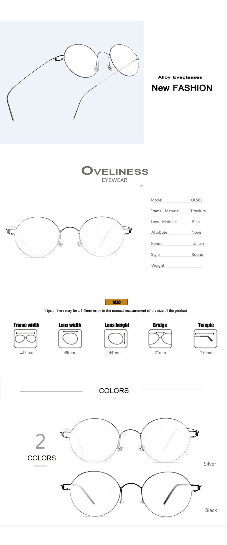 Pure Titanium Screwless Eyeglasses-Sevenedge Perfect Gifts