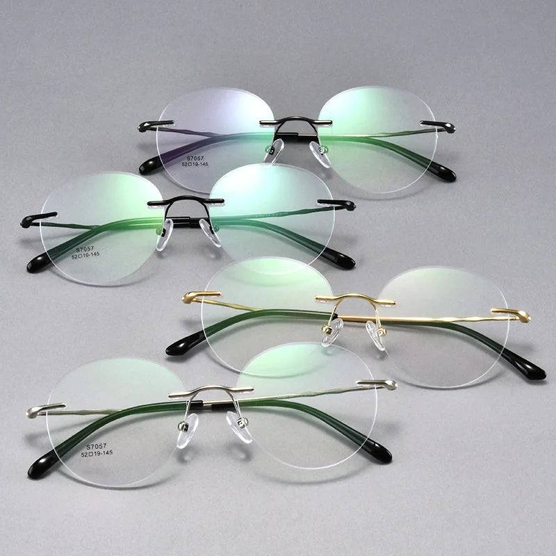 Titanium Alloy Rimless Glasses-Sevenedge Perfect Gifts