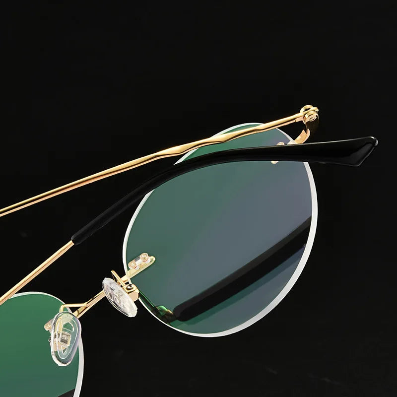 Titanium Alloy Rimless Glasses-Sevenedge Perfect Gifts