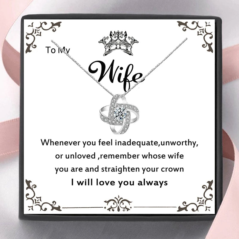 I will Love You Always Loveknot Necklace-Sevenedge Perfect Gifts