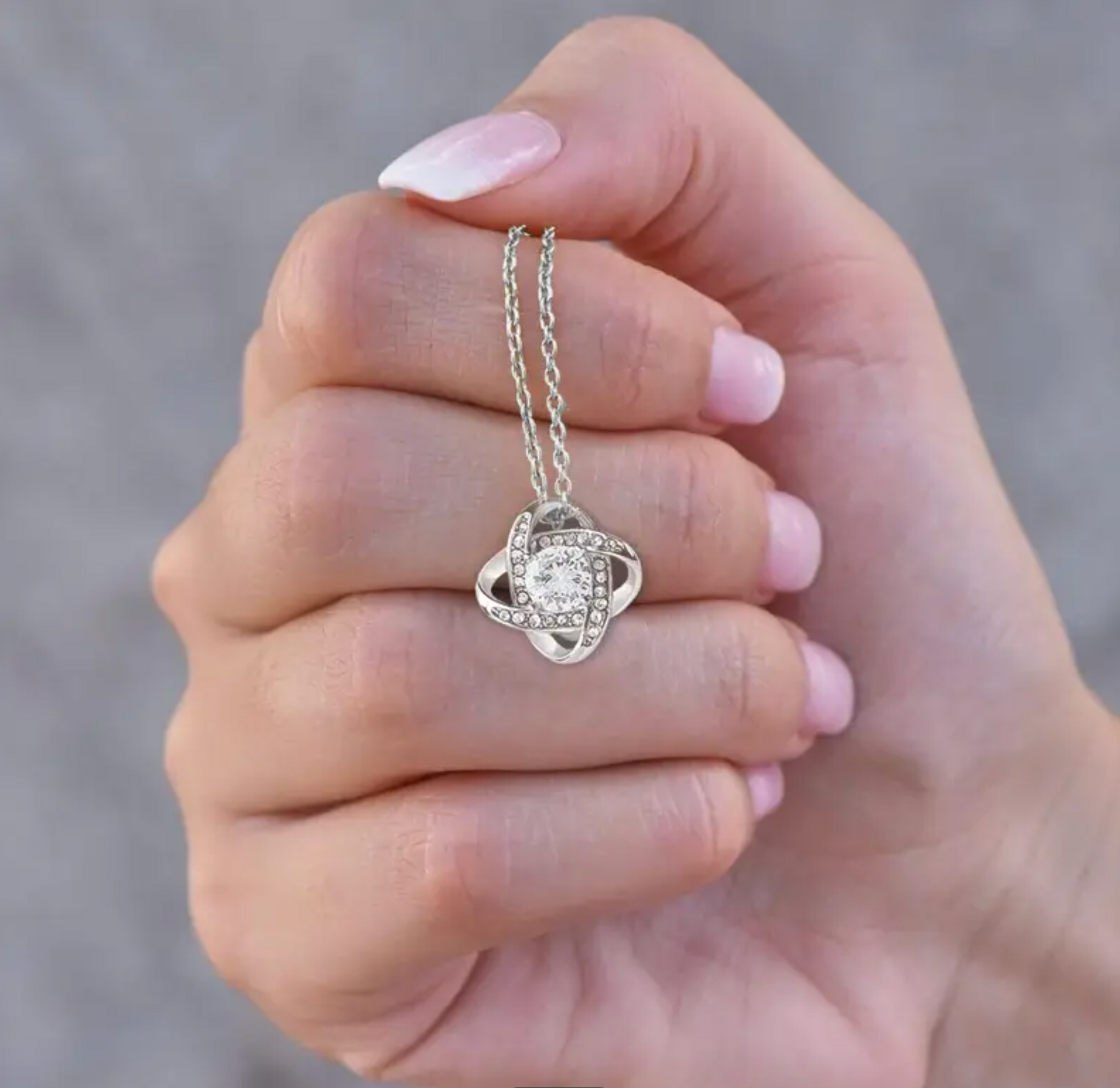 To My Badass Granddaughter | Whenever You Feel Loveknot Necklace-Sevenedge Perfect Gifts