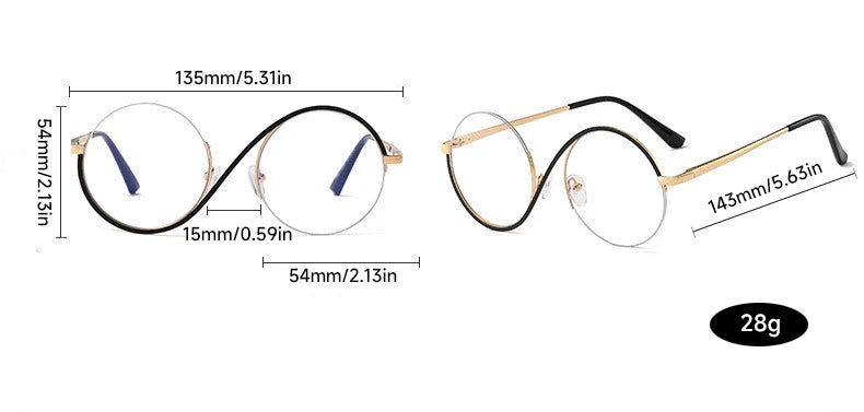 Round Anti Blue Light Glasses-Sevenedge Perfect Gifts