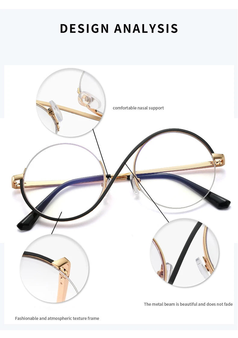 Round Anti Blue Light Glasses-Sevenedge Perfect Gifts