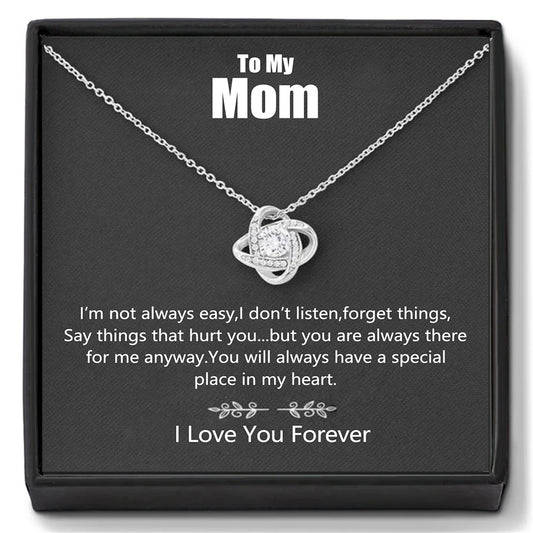 I'm Not Always Easy Eternal Heart Necklace-Sevenedge Perfect Gifts