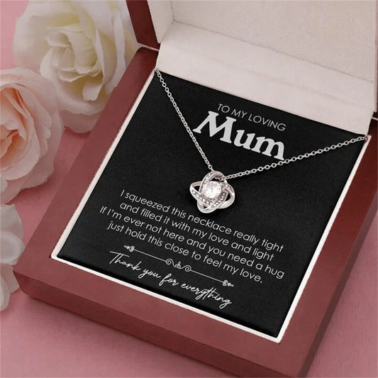 Four-leaf Clover Pendant Eternal Heart Necklace for Mother-Sevenedge Perfect Gifts