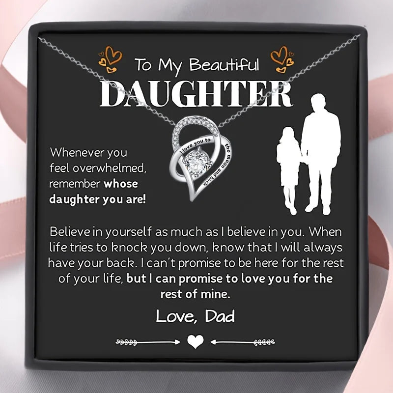 To My Beautiful Daughter | Believe in Yourself Necklace-Sevenedge Perfect Gifts