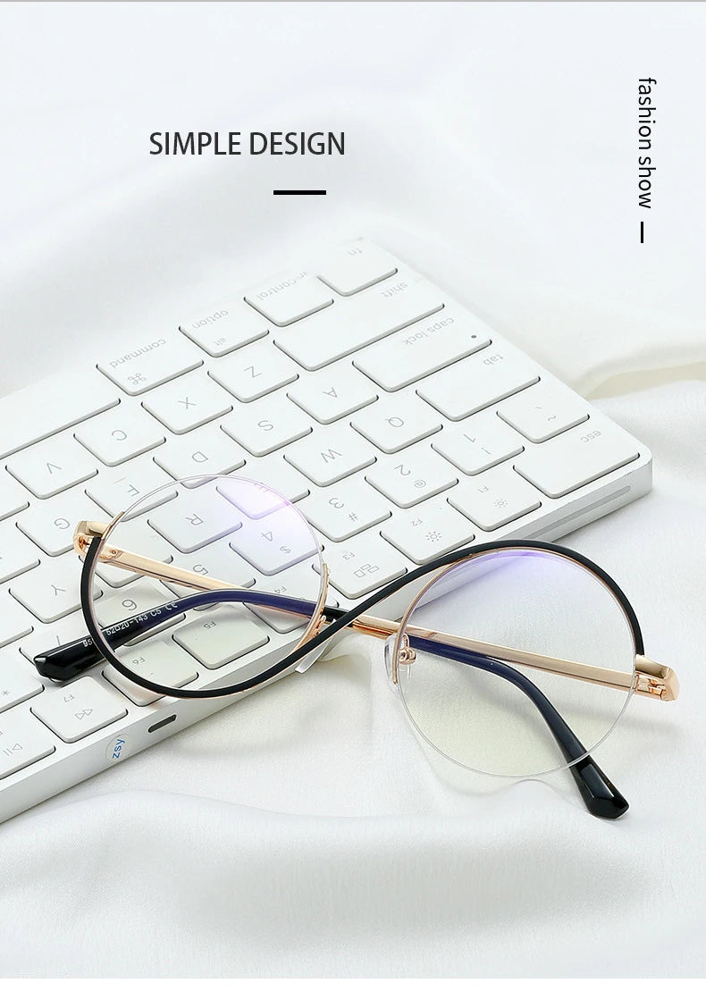 Round Anti Blue Light Glasses-Sevenedge Perfect Gifts