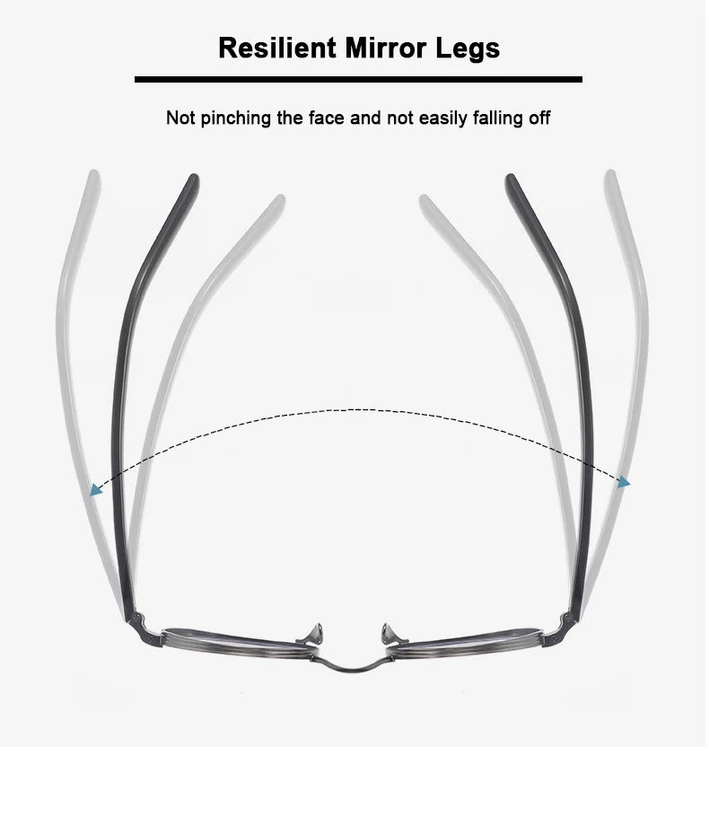 Photochromic Pure Titanium Round Frame Handmade Eyeglasses-Sevenedge Perfect Gifts