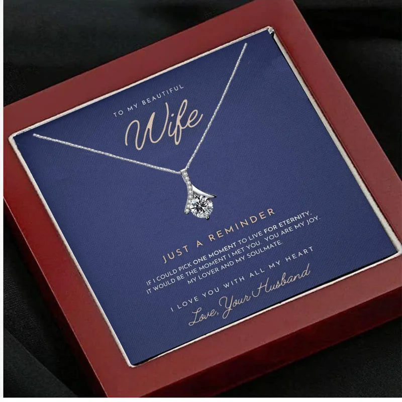 To My Wife | Just a Reminder Necklace-Sevenedge Perfect Gifts