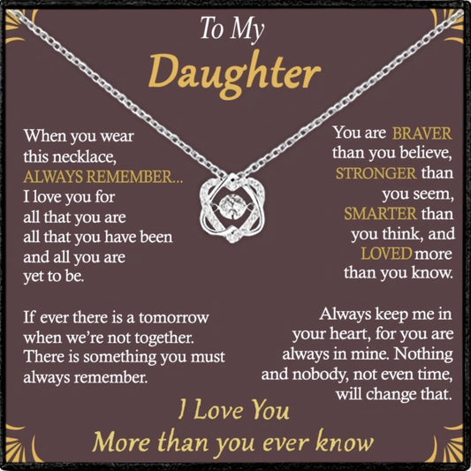 To My Daughter | When You Wear This Necklace-Sevenedge Perfect Gifts