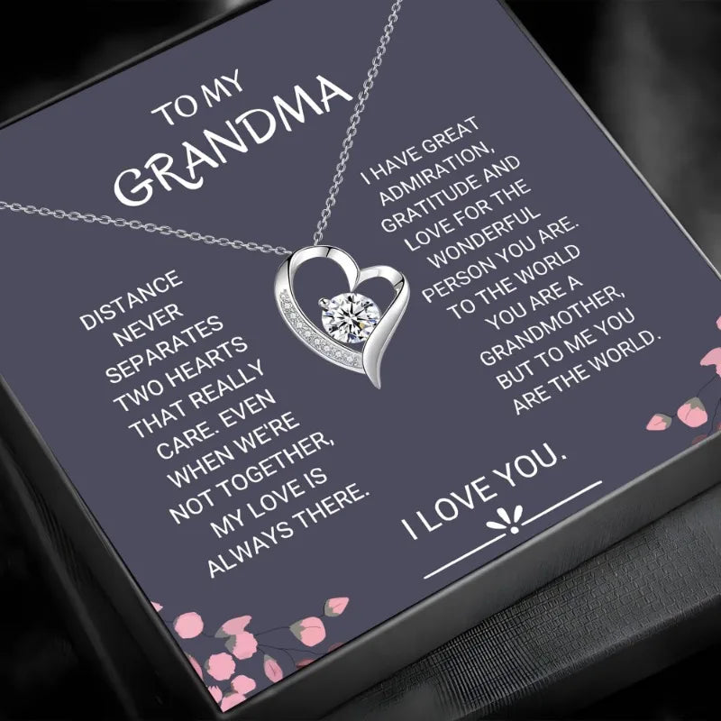 To My Grandmother | Distance Never Separate Forever Love Necklace-Sevenedge Perfect Gifts