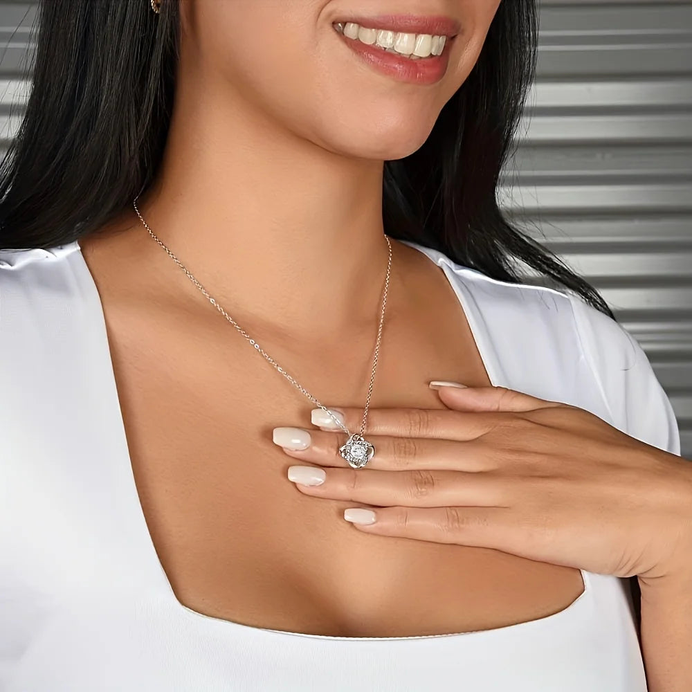To Grandma | Through Small Kindness Loveknot Necklace-Sevenedge Perfect Gifts