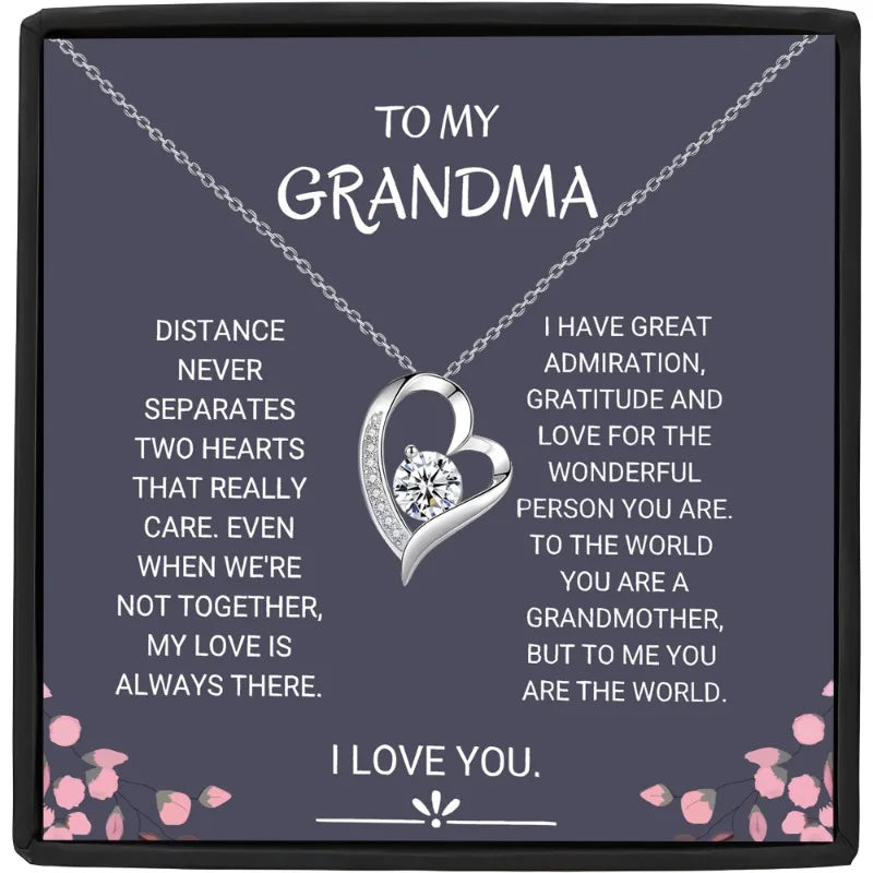 To My Grandmother | Distance Never Separate Forever Love Necklace-Sevenedge Perfect Gifts