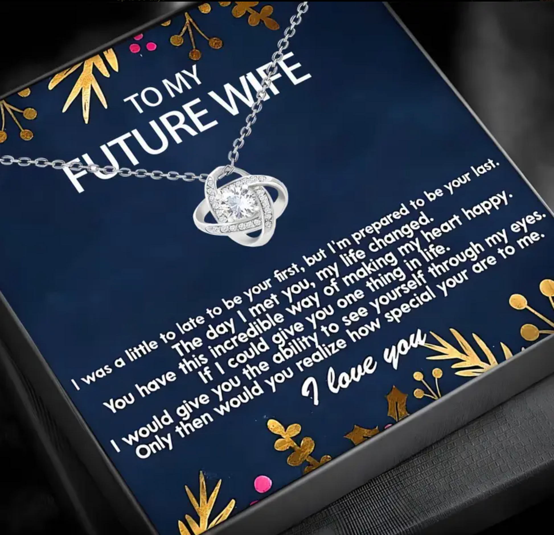 To My Futuere Wife | Loveknot Necklace-Sevenedge Perfect Gifts