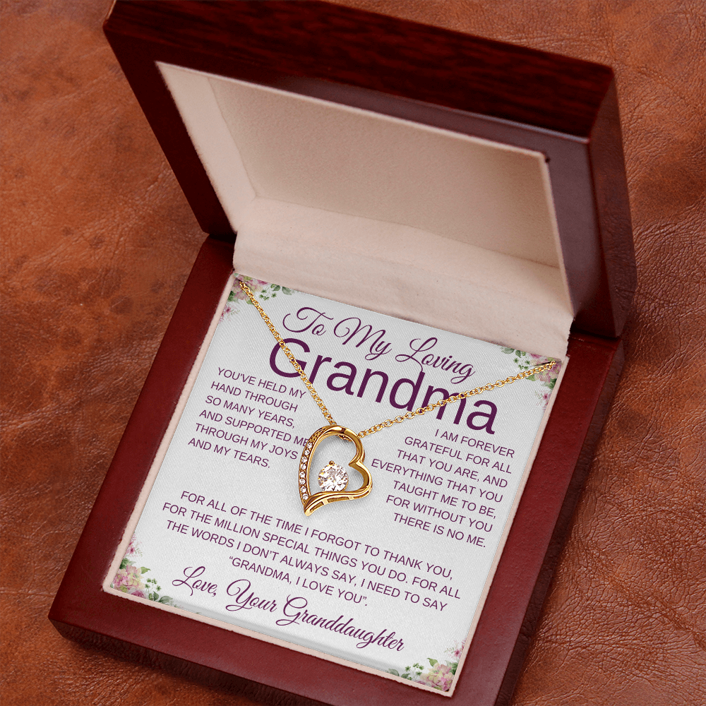 To My Loving Grandma | Forever Love Necklace-Sevenedge Perfect Gifts