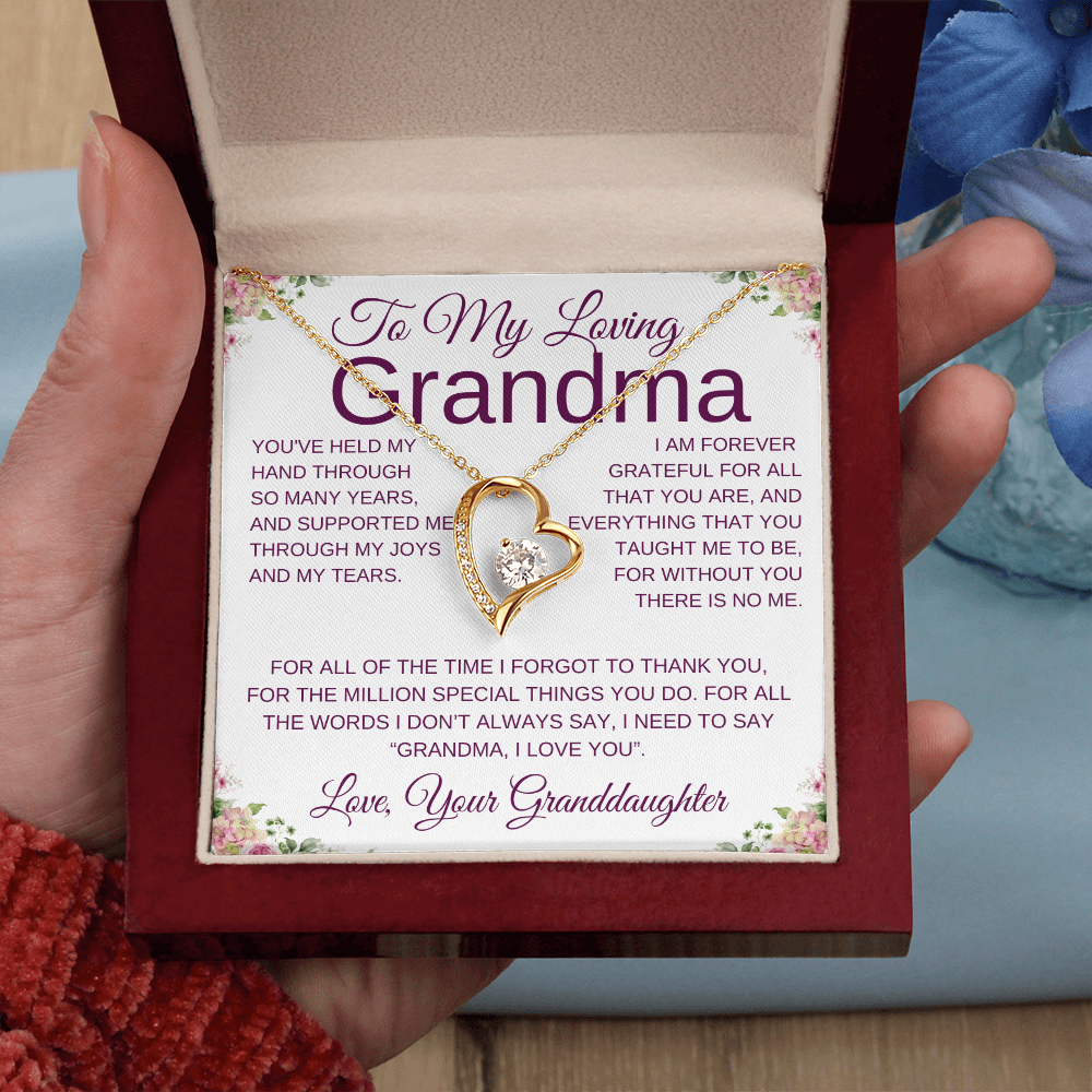 To My Loving Grandma | Forever Love Necklace-Sevenedge Perfect Gifts