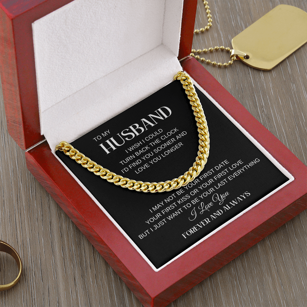 To My Husband | I Wish I Could Cuban Link Chain-Sevenedge Perfect Gifts
