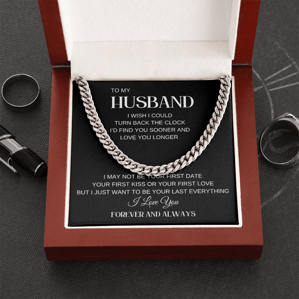 To My Husband | I Wish I Could Cuban Link Chain-Sevenedge Perfect Gifts