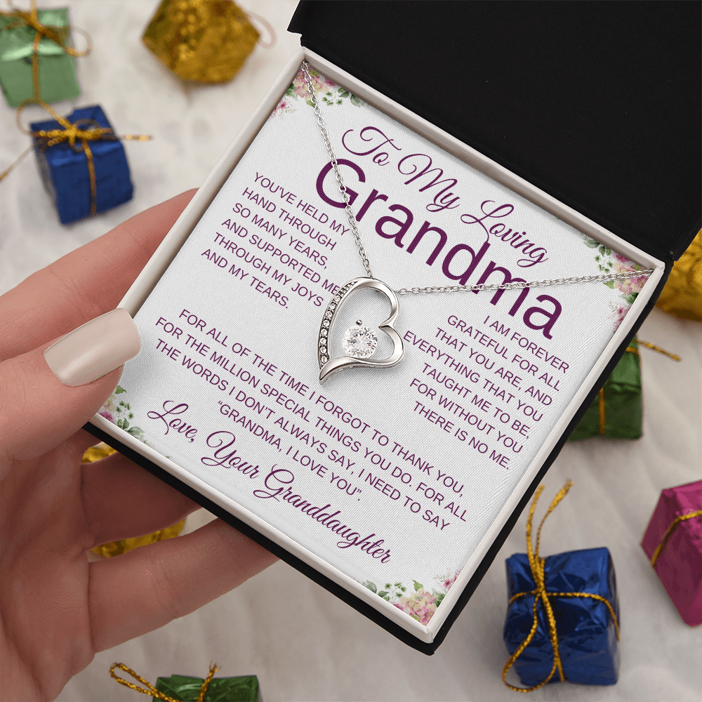 To My Loving Grandma | Forever Love Necklace-Sevenedge Perfect Gifts