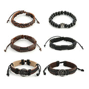 HZMAN Genuine Leather Tree of life Bracelets Men Women-Sevenedge Perfect Gifts
