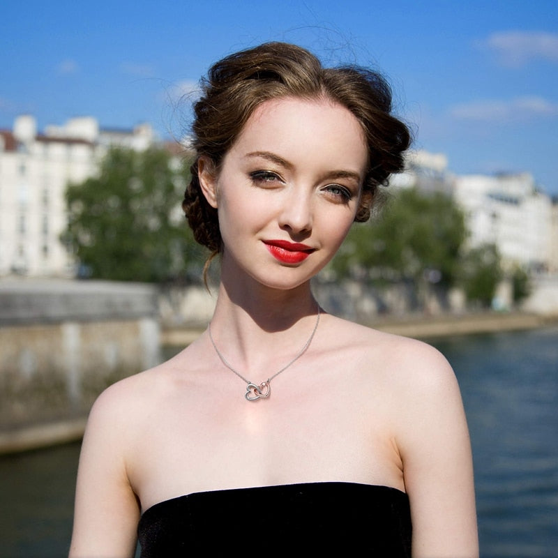 To My Wife - I am Not Perfect Interlocking Heart necklace-Sevenedge Perfect Gifts