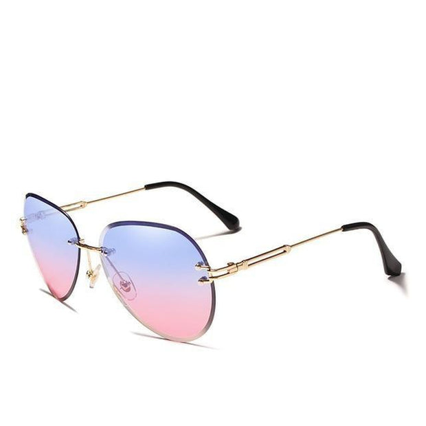 Rimless Pilot Sunglasses For Women-Sevenedge Perfect Gifts