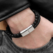Stone Bead And Leather Bracelet-Sevenedge Perfect Gifts