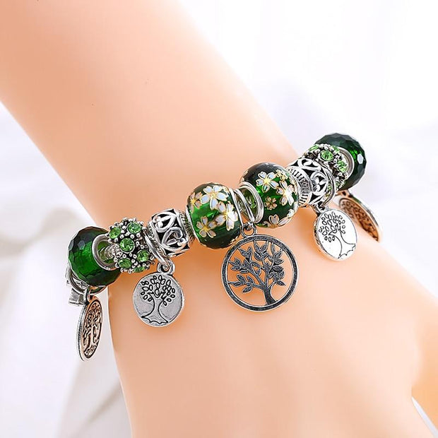 Tibetan Silver Chunky Charm Bracelet-Sevenedge Perfect Gifts