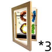 Kids Art Frame Folding Storage Children's Wooden Picture Frame-Sevenedge Perfect Gifts