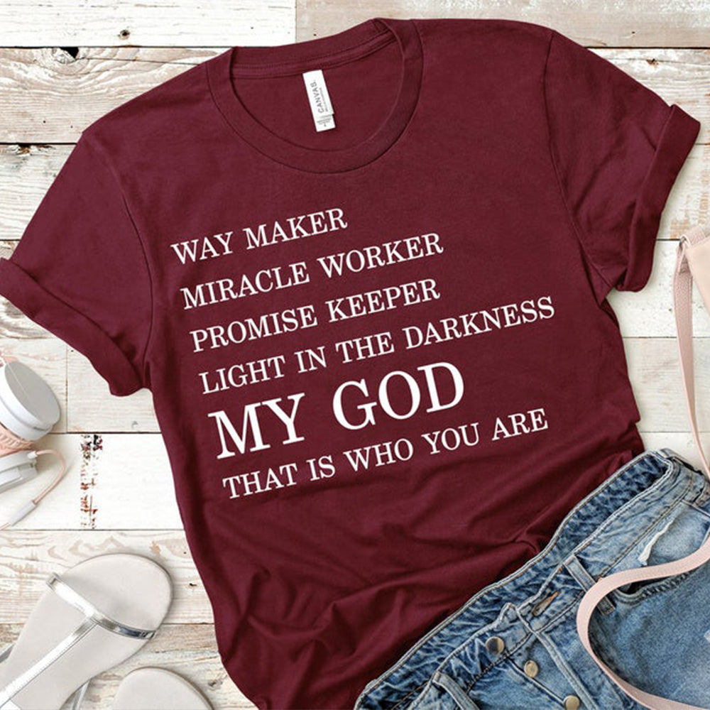 MY GOD Cotton Tshirt-Sevenedge Perfect Gifts