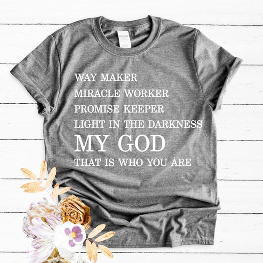 MY GOD Cotton Tshirt-Sevenedge Perfect Gifts
