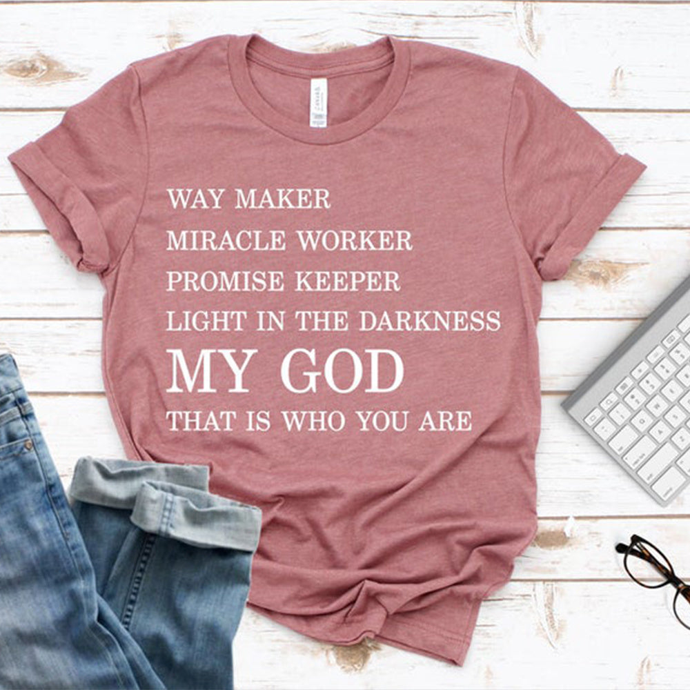 MY GOD Cotton Tshirt-Sevenedge Perfect Gifts