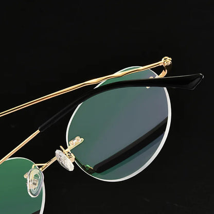 Titanium Alloy Rimless Glasses-Sevenedge Perfect Gifts