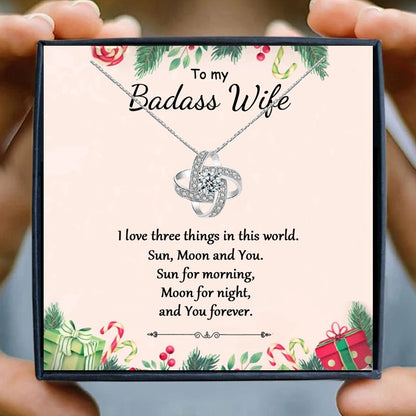 My Badass Wife Soulknot Necklace-Sevenedge Perfect Gifts