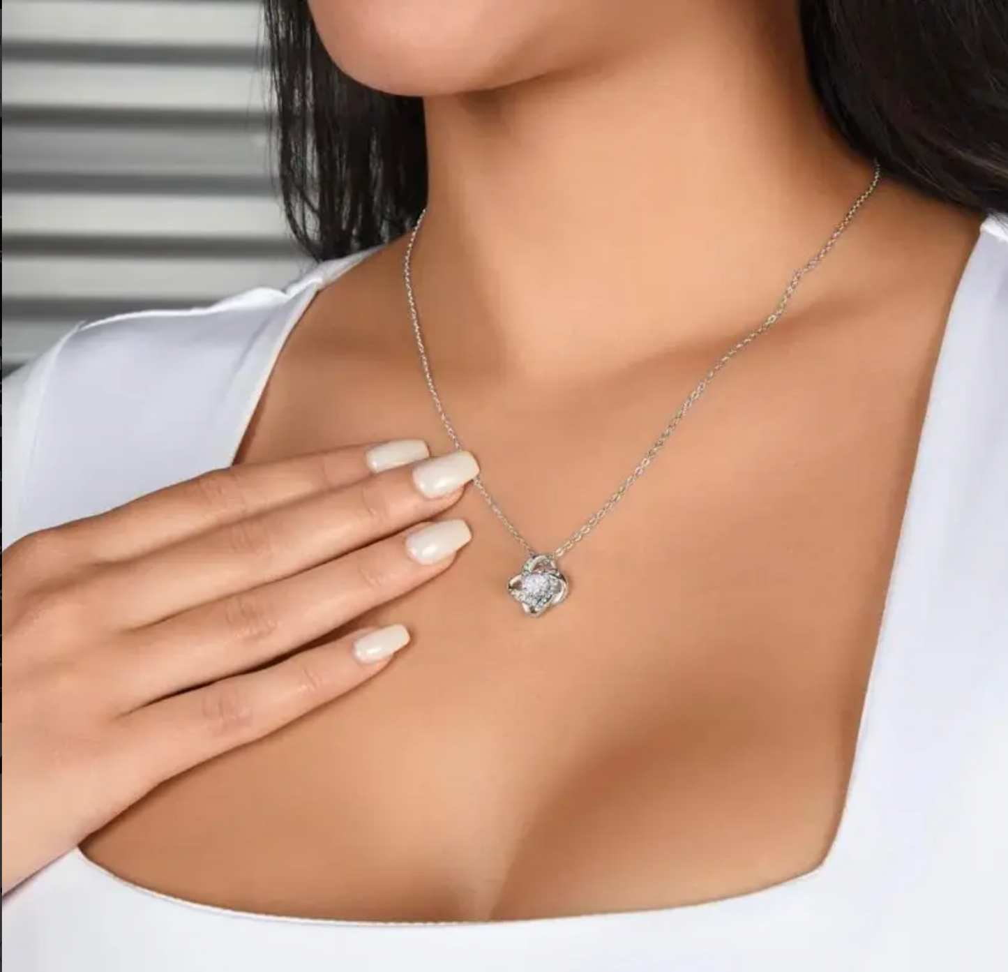 To Our Beautiful Granddaughter | Alway Remember Loveknot Necklace-Sevenedge Perfect Gifts