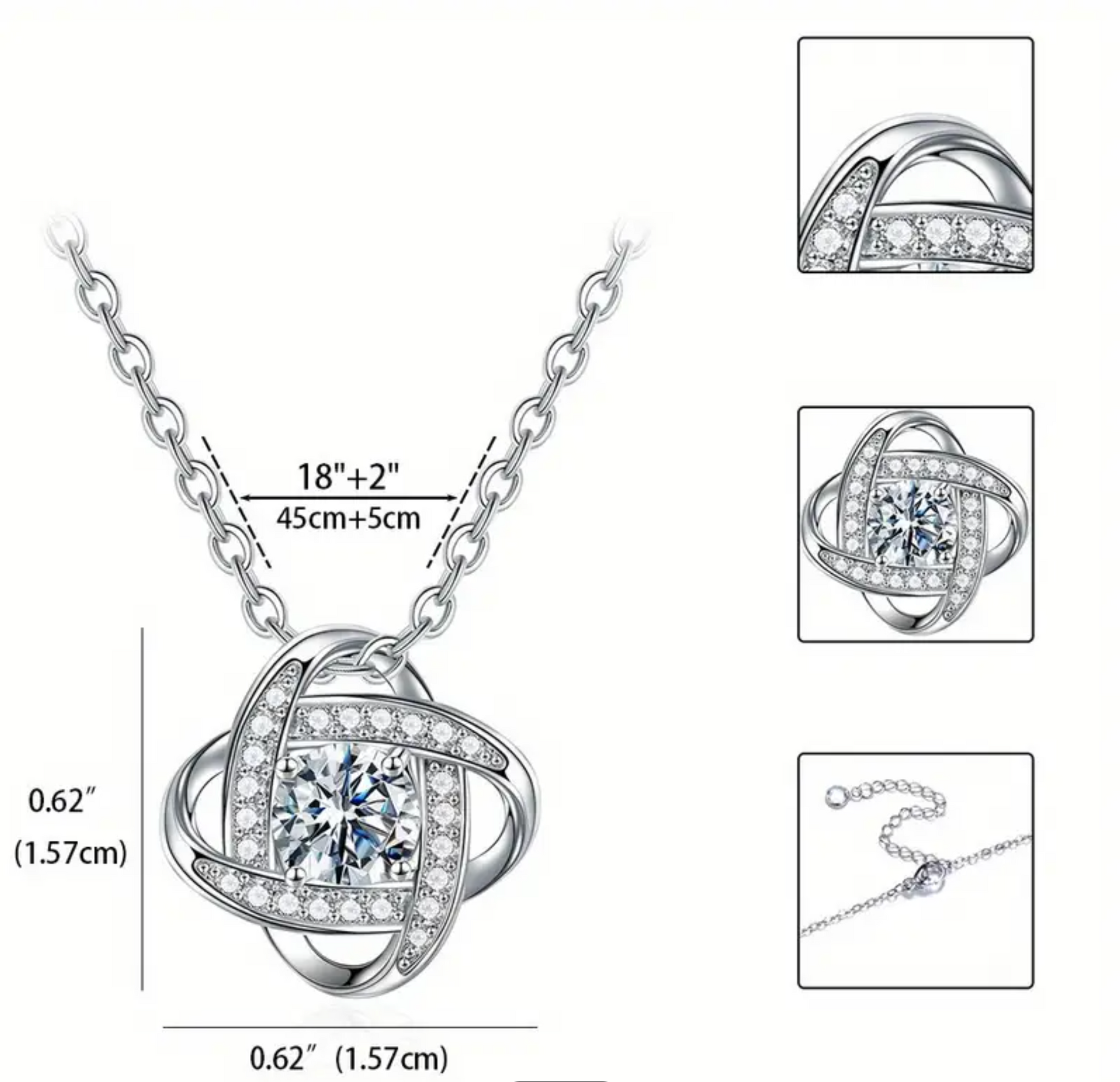 To My Beloved Granddaughter | I Hope You Always Remember Loveknot Necklace-Sevenedge Perfect Gifts