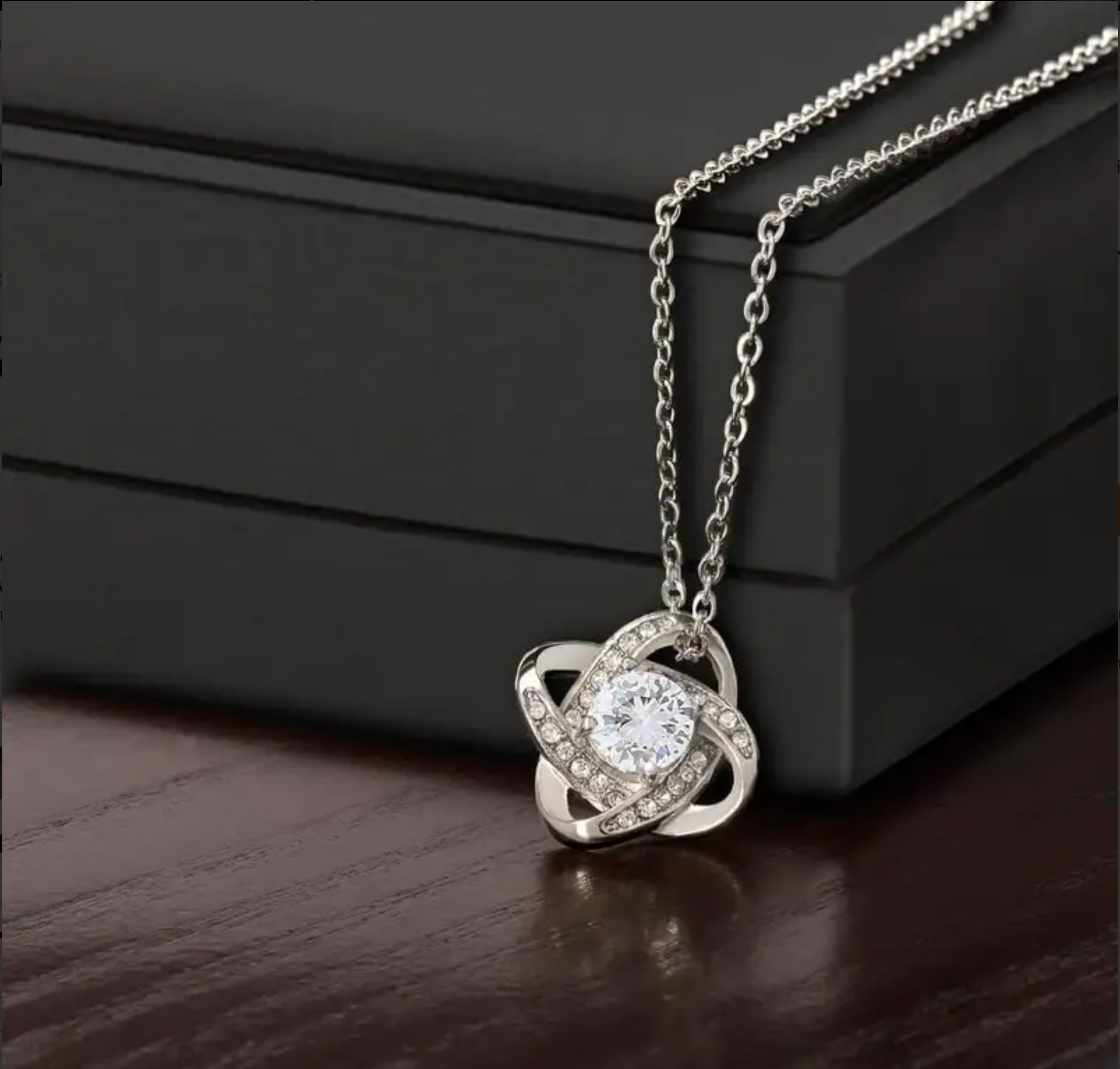 To My Beloved Granddaughter | I Hope You Always Remember Loveknot Necklace-Sevenedge Perfect Gifts