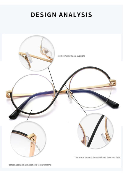 Round Anti Blue Light Glasses-Sevenedge Perfect Gifts