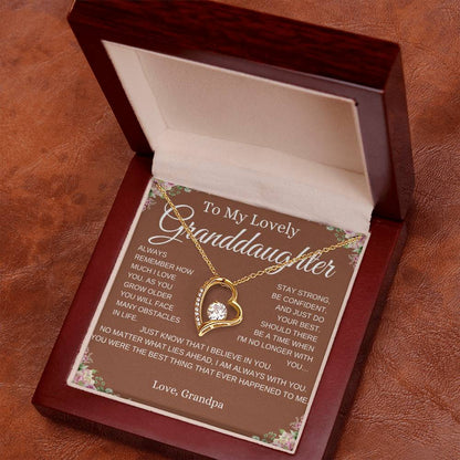 To My Granddaughter | Always Remember Forever Love Necklace-Sevenedge Perfect Gifts