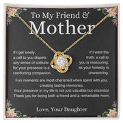 To My Friend and Mother Loveknot necklace 2-Sevenedge Perfect Gifts