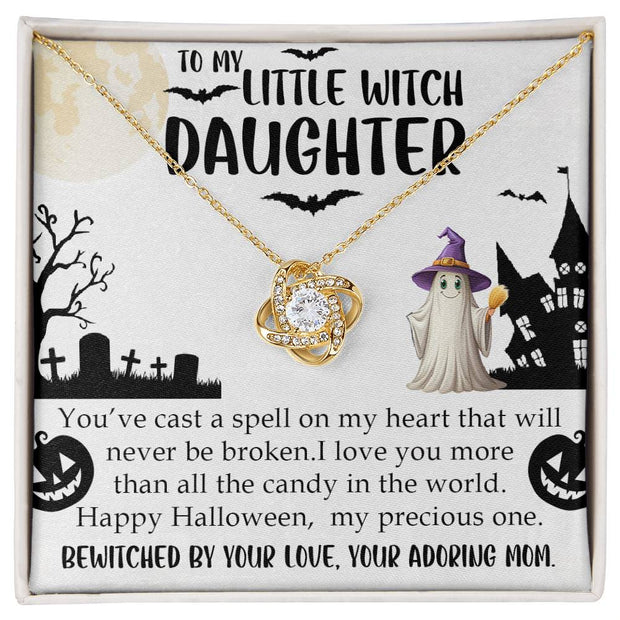 My Little Witch Daughter | Love Knot Necklace-Sevenedge Perfect Gifts