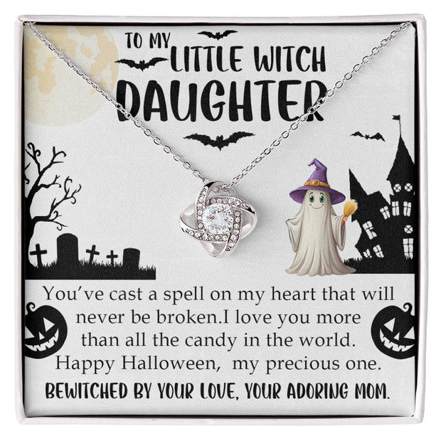 My Little Witch Daughter | Love Knot Necklace-Sevenedge Perfect Gifts